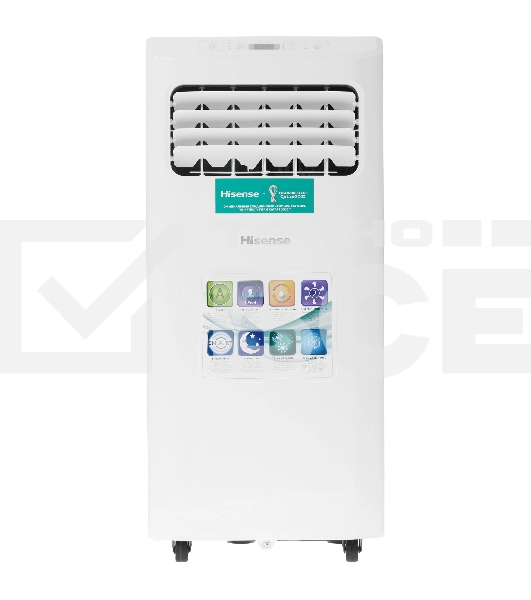 Кондиционер мобильный Hisense AP-07CR4GKVS00 7000 BTU, 14 м², 51 дБ, охлаждение, осушение, белый