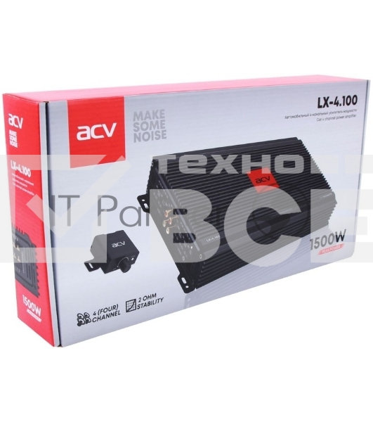 Усилитель автомобильный ACV VX-4.100 четырехканальный