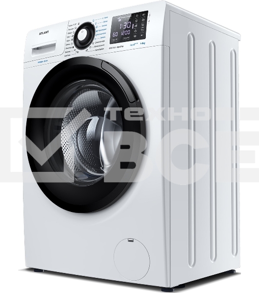 Стиральная машина Атлант СМА 80С1214-CA-02 белая, загрузка фронтальная 8кг, 1200 об/мин., класс: A