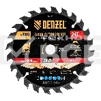 Пильный диск по дереву Denzel ф180х 20 мм, 24 зубьев 733287, фото 1