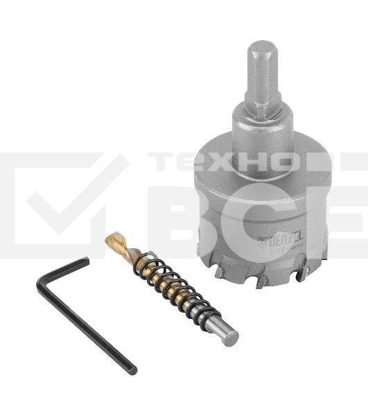 Коронка по металлу Denzel твердосплавная, 44 мм