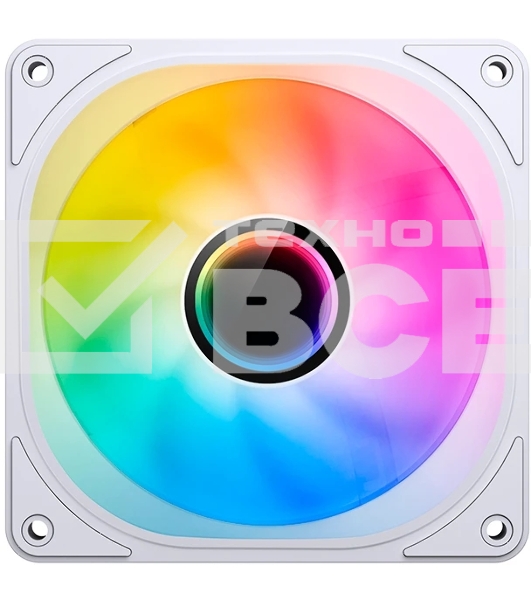 Вентилятор для корпуса JONSBO FR-606WR Reverse (120x120x25мм, 4-pin PWM, ARGb, 35.99CFM, 26.5dBA, 1500RPM, белый)