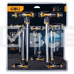 Набор шестигранных ключей Deli DL233108 8 шт. Материал: CR-V. Спецификация: 2x75 мм/2,5x75 мм/3x100 мм/4x100 мм/5x150 мм/6x150 мм/8x200 мм/10x200 мм. Удобная рукоять., фото6