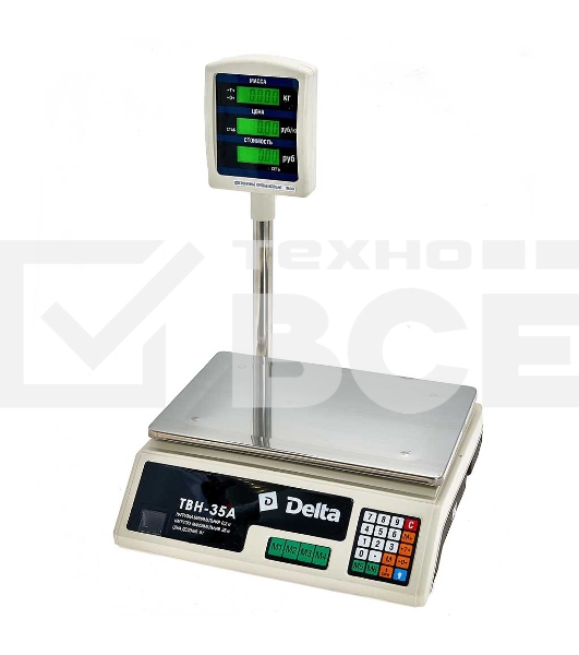 Весы торговые DELTA ТВН-35А до 35кг/5г