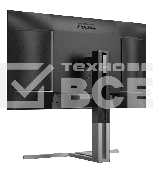 Монитор 27' AOC U27U3CV Nano IPS 3840x2160, 60 Гц (75 Гц макс.), 4 мс, 16:9, 400 кд/м², 2×HDMI 2.0, DP 1.4, USB-C (96 Вт PD), USB Hub (4×USB 3.2 Gen2 + 1×USB-C), RJ-45, 3.5 Jack, динамики (2×3 Вт), DisplayHDR 400, Adaptive-Sync, KVM, черный