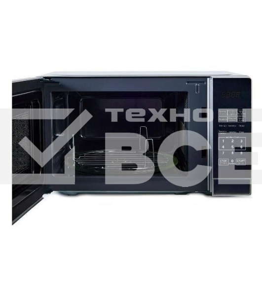 Микроволновая печь Midea EG720CR1-S черный, 20 л, 700 Вт, переключатели - сенсор