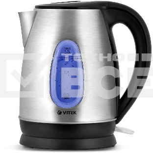 Чайник электрический Vitek VT-7039, 2200Вт, серебристый и черный