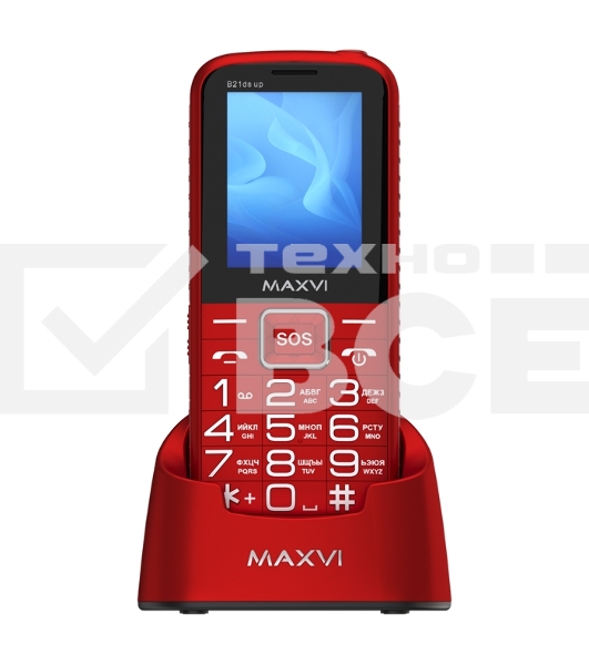 Мобильный телефон Maxvi B21ds up красный