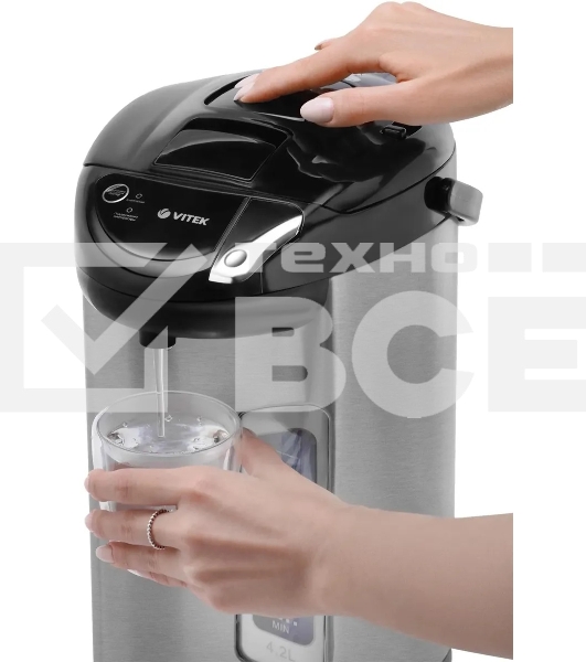 Термочайник Vitek Midnight VT-1199 (MC) серебро/черный