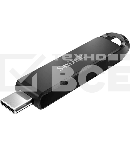 Флеш диск 64GB SanDisk CZ460 Ultra Type-C, USB Type-C, черный