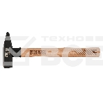 Молоток слесарный Denzel 500 г, кованый квадратный боек, буковая рукоятка, фото3