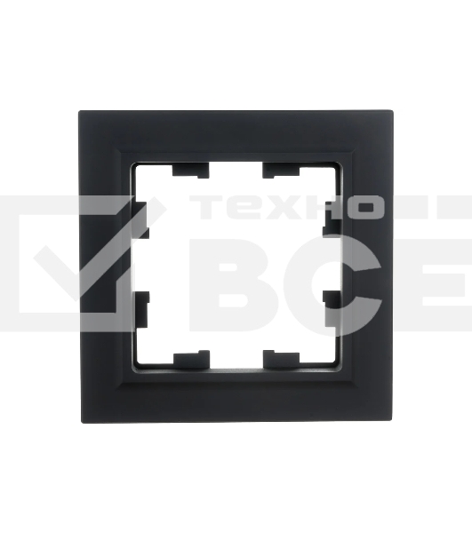 Рамка 1-местная IEK BRITE РУ-1-БрГ графит