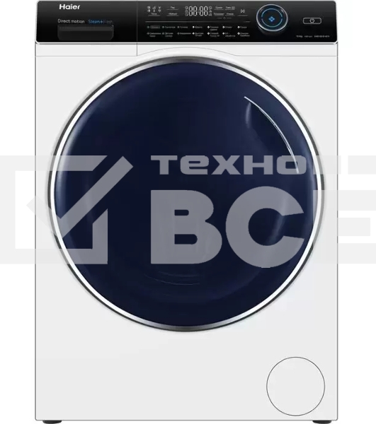 Стиральная машина с сушкой Haier HWD100-B14979 белая, загрузка фронтальная 10кг, 1400 об/мин., класс: B