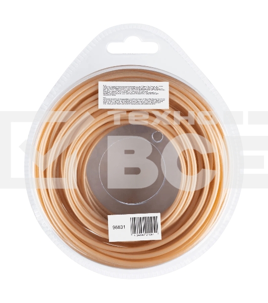 Леска для триммера Denzel армированная алюминием круглая, 2,7мм х 15м, блистер ALUFLEX