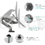 Кронштейн (держатель) ONKRON G80 для монитора 13'-32' дюймов настольный, черный, фото9