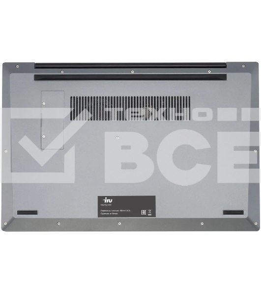 Ноутбук IRU Tactio 15PHR Ryzen 5 7430U 8Gb SSD256Gb AMD Radeon Graphics 15.6' IPS FHD (1920x1080) FreeDOS black WiFi BT Cam 4000mAh (2150143)