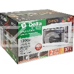 Мини-печь Delta D-0123 белая с тэном повыш мощности,1300 Вт, 37 л, фото2