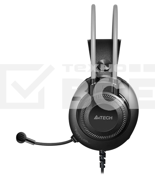 Гарнитура проводная с микрофоном A4Tech Fstyler FH200i серый 1.8м накладные оголовье (FH200I GREY)