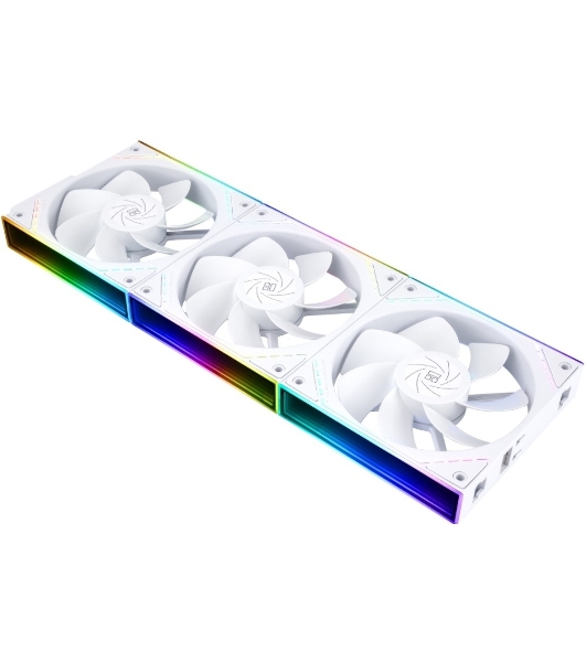 Кулер для корпуса Thermalright TL-M12QRW Reverse (124x120x25mm, 4-pin PWM, ARGB, 47.6CFM, 23.2dBA, 1500RPM, White)