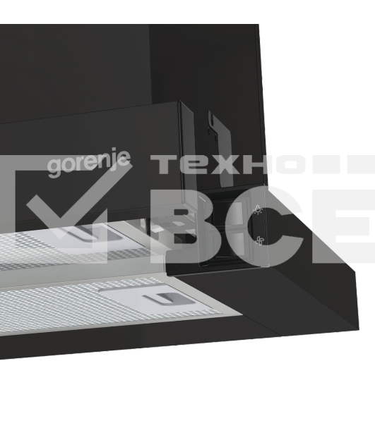 Вытяжка встраиваемая Gorenje TH606E7B черный управление: кнопочное (1 мотор)