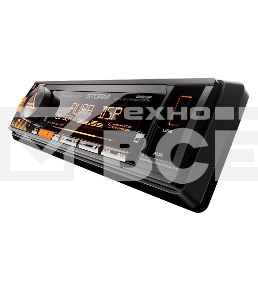 Автомагнитола AURA STORM-866DSP, 1 DIN, Bluetooth, USB Type-A, AUX, пульт ДУ