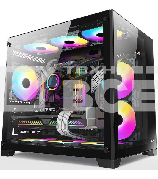 Компьютерный корпус AeroCool / Formula Crystal Z5 черный без БП mATX 1x120mm 2xUSB2.0 1xUSB3.0 audio bott PSU