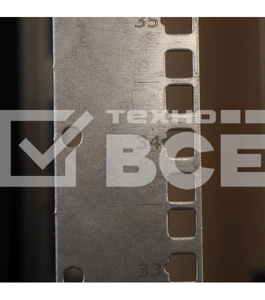 Шкаф серверный напольный 48U (600 1000) дверь перфорированная, задние двойные перфорированные, черный