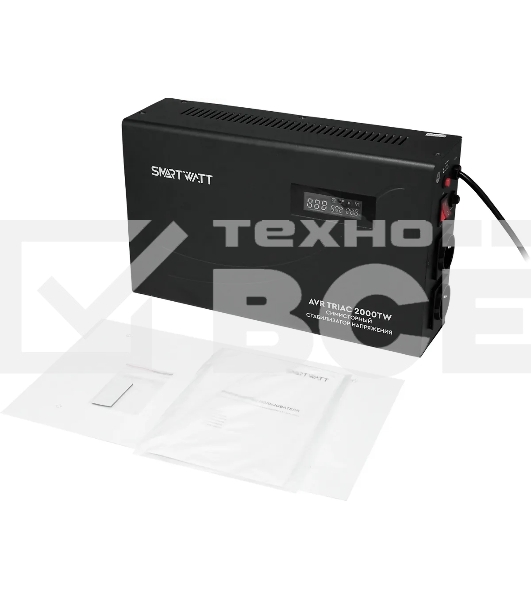 Стабилизатор напряжения Smartwatt AVR Triac 2000TW 2000ВА черный