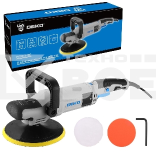Шлифмашина полировальная сетевая DEKO P1500-D PRO, 180мм, 1500 Вт