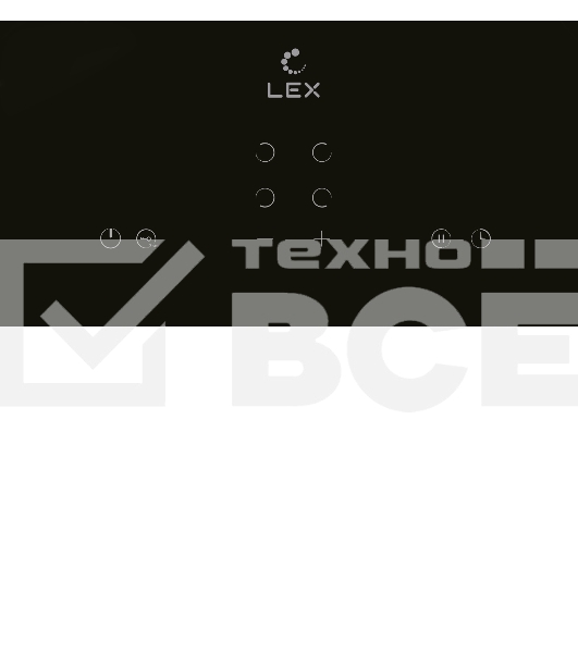 Электрическая варочная панель LEX EVH 640A BL Hi-Light, независимая, черный
