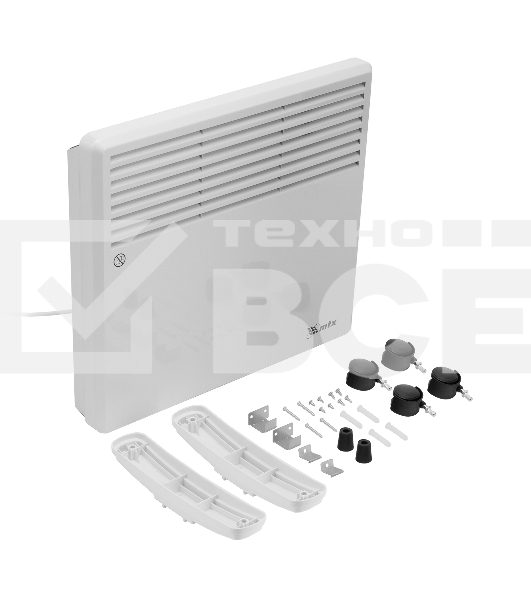 Конвектор электрический MTX CH-1000, белый, 1000 Вт, 10 м2, термостат
