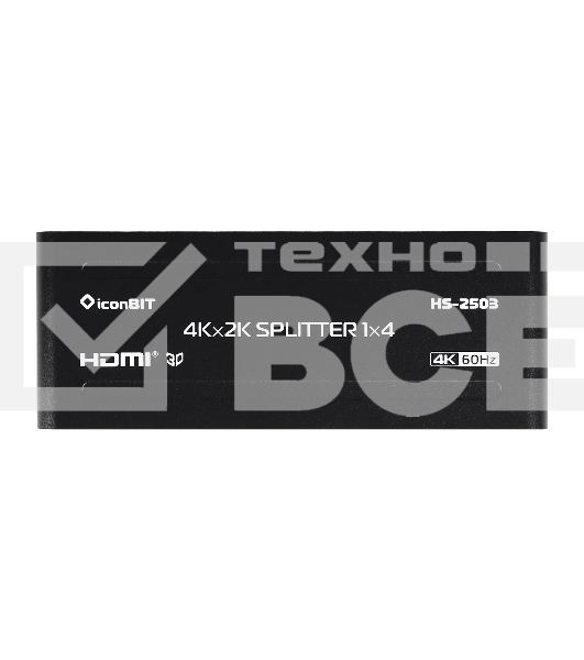 Усилитель-распределитель HDMI IconBIT HS-2503 1x4, поддержка 4К60
