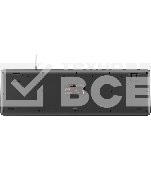 Клавиатура проводная Oklick K175 черный USB Multimedia