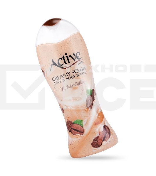Гель-скраб кремовый для душа Active Кофе с молоком, 400 мл (512306012)