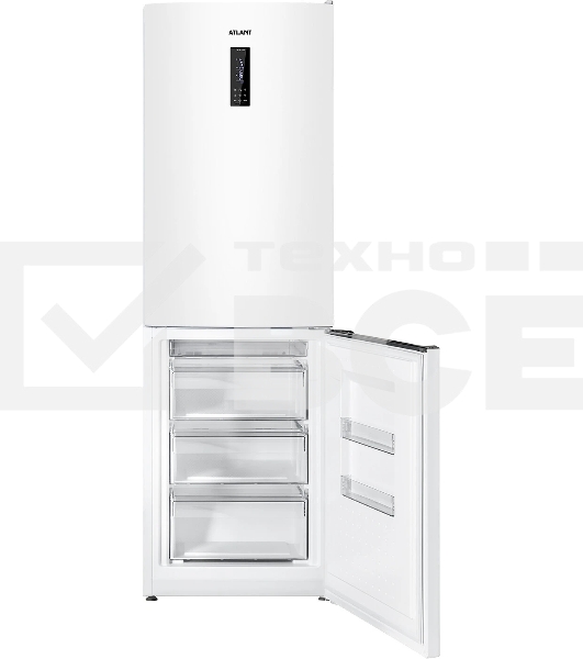Холодильник Atlant ХМ-4621-109-NW белый двухкамерный 235/94л морозилка снизу, No Frost