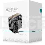 Кулер для процессора DEEPCOOL AK400 G2 LGA1851/1700/1200/115X/AM5/AM4 (12шт/кор, TDP 220W, PWM, Fan 120мм, 4 тепл. Трубки, Wood-grain top cover, черный) RET (R-AK400G2-BKNNMN-GJD), фото2