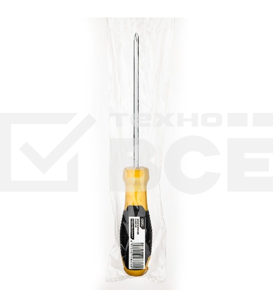 Крестовая отвертка Deli DL635125 PH1x125мм Материал: CR-V. Двухкомпонентная ручка. Хромированная.