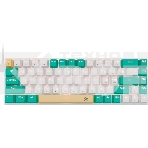 Клавиатура проводная механическая Defender Vexx Pro GK-084 RU, белый/зеленый, механическая, фото 1