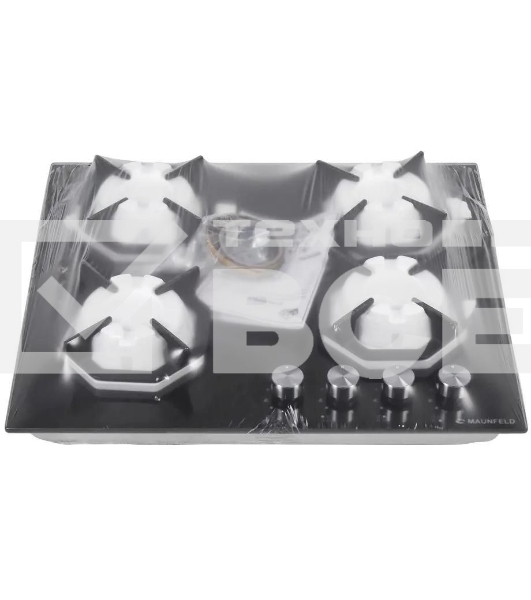 Газовая варочная панель Maunfeld EGHG.64.23CB/G, 4 конфорки, закаленное стекло, черный