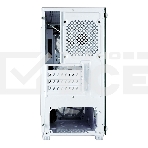 Корпус Ginzzu CL640 mATX FAN 4*12FRGb передняя панель Сетка Белый, фото3