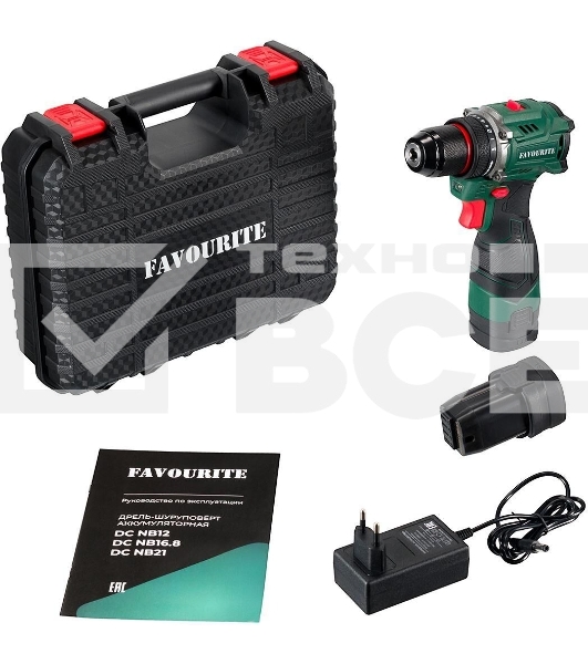 Аккумуляторный шуруповёрт FAVOURITE DC NB16.8