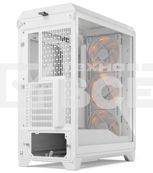 Корпус Fractal Design Meshify 3 White RGB TG Clear Tint, Midi-Tower, белый, 3 x 140 мм