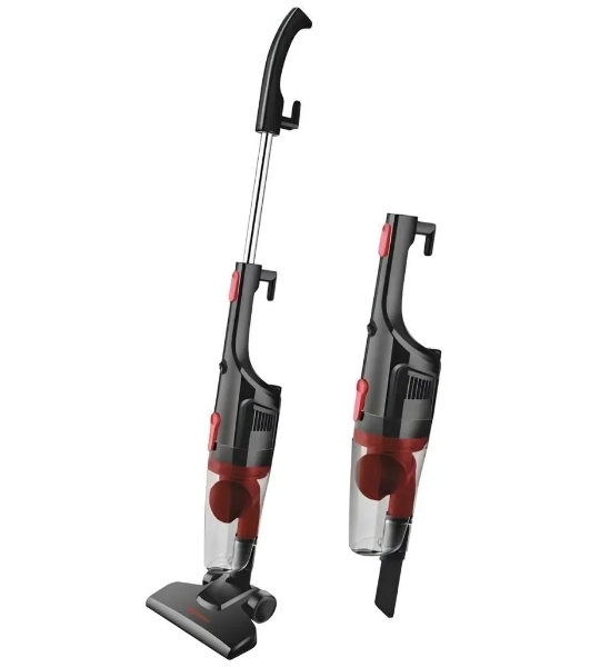 Пылесос вертикальный Sakura SA-8318BR черный/красный, питание от сети, 210 Вт, уборка сухая, пылесборник 1,2 л