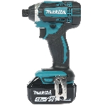 Гайковерт аккумуляторный Makita DTD152RMEуд 18В 2х4А·ч LI-ION 0-3500об/м 1/4'' 1.3кг 165Нм, фото 1