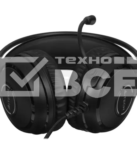 Наушники с микрофоном A4Tech Fstyler FH300U черный 2м накладные USB оголовье