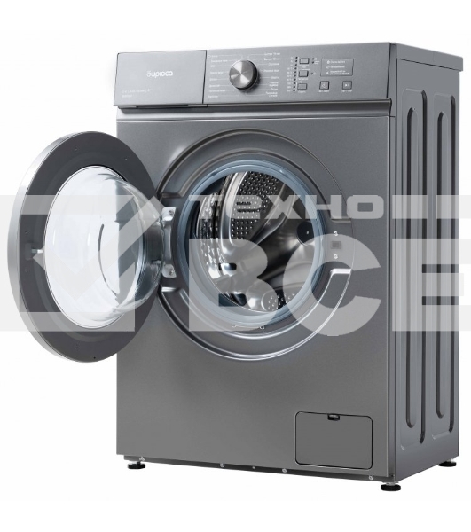 Стиральная машина Бирюса WM-SM510/04 M Металлик, загрузка фронтальная 5 кг, 1000 об/мин, класс А++