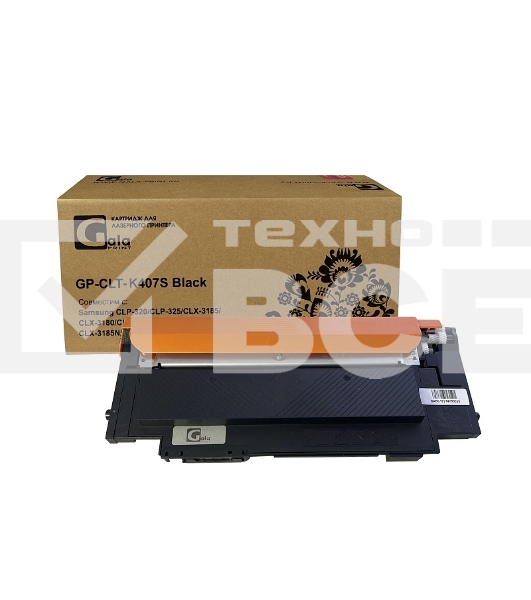 Картридж GalaPrint GP-CLT-K407S чёрный (1500 стр) для Samsung CLP-320/CLP-325/CLX-3185/CLX-3180/CLP-325W/CLP-320N/CLX-3185N/CLX-3185FN/CLX-3185W