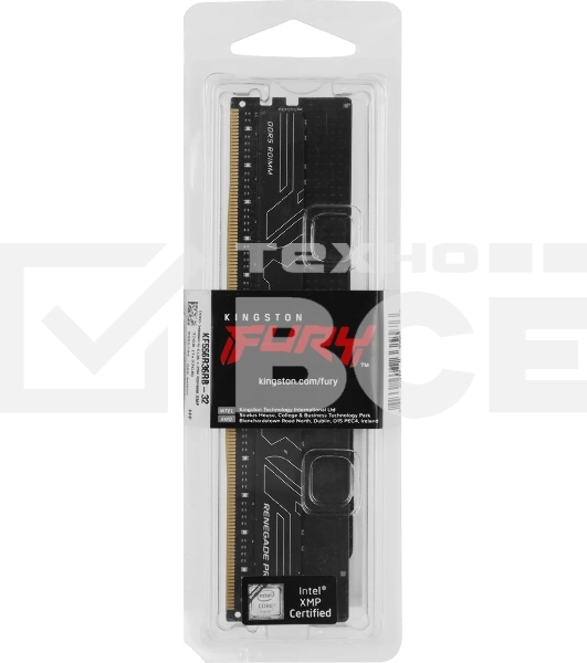 Оперативная память Kingston Fury Renegade Pro, DDR5, 32GB (1x32GB), 5600 MHz, CL36, ECC, RDIMM
