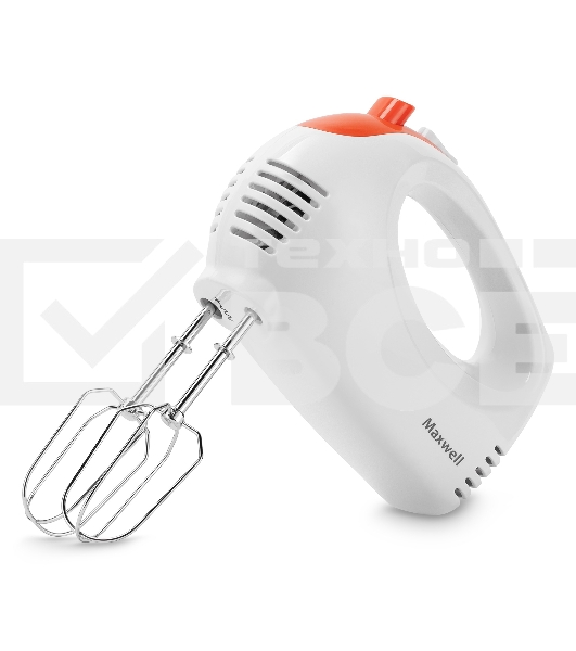 Миксер Maxwell MW-1358, 300вт ручной, белый