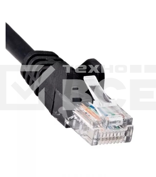 Патчкорд литой iOpen  UTP кат.5е 1м черный <ANP511_1M_BK>
